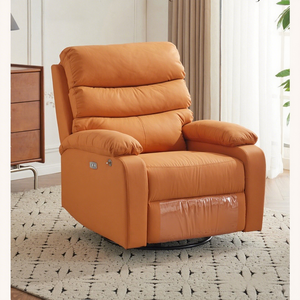 Sillón Reclinable Eléctrico Moderno para Adultos y Personas Mayores, Giratorio, con Masaje, Tapizado en Cuero PU, para Apartamentos y Hoteles - Product Image 2