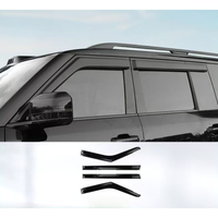 Deflectores de Viento para Ventanas de Acrílico, 4/6 Piezas, Protectores de Lluvia para Puertas, Aptos para BYD Leopard 7 / Ti7, Accesorios Exteriores