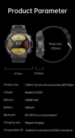 Jam Tangan Pintar K56Pro untuk Pria dengan Fitur Panggilan Bluetooth Tahan Air yang Trendi, Pedometer, Kebugaran, Olahraga, Reloj Smart Watch 2026