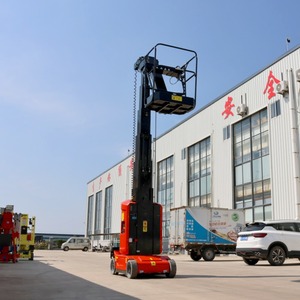 Platform pengangkat tiang vertikal elektrik, Platform pengangkat tiang vertikal pendorong sendiri 6m 9m ukuran Mini - Product Image 1