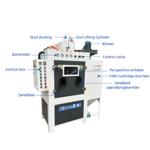 Ventes directes d'usine Machine de sablage de <span class=keywords><strong>jante</strong></span> Sableuse à sec/humide/à eau Armoire de sablage à vapeur sans poussière - Product Image 3