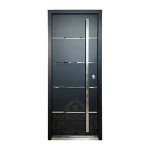 China High Quality Supplier Morden Entrance Door Exterior Steel Security Door Steel Metal Door For Home