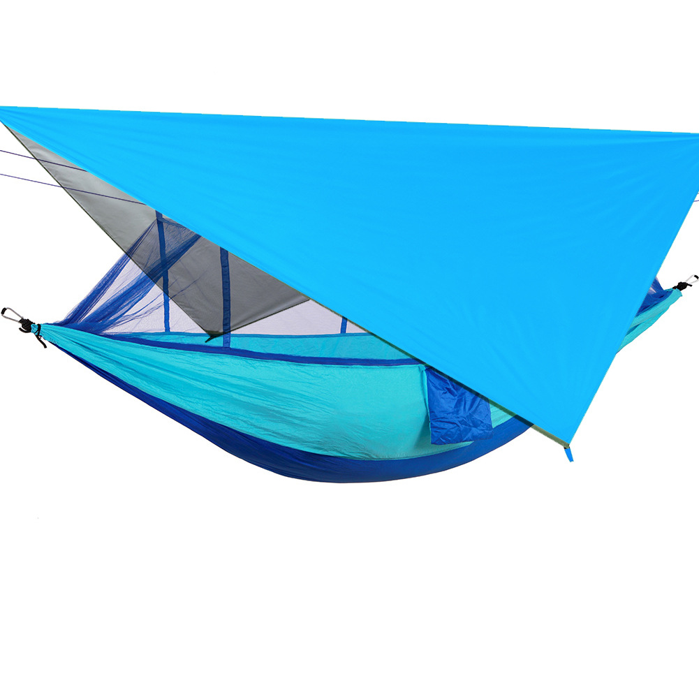 Blue sky screen-blue mosquito net hammock