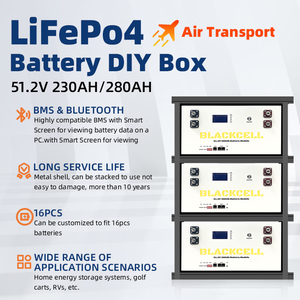 ชุดแบตเตอรี่ลิเธียมแบบชาร์จได้ DIY 51.2V LiFePO4 พร้อมเคสแบบกำหนดเองสำหรับระบบพลังงานแสงอาทิตย์และพลังงานสำรอง - Product Image 3