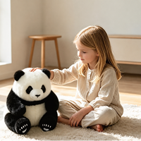 Peluche Interactivo de Panda EPT con Sonidos de Alimentación Grabables, Sensor Táctil, Animal de Peluche Eléctrico, Regalo para Niños