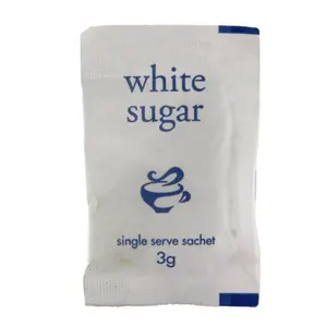 Bolsita de azúcar blanca para papel de revestimiento de PE de grado alimenticio Materia prima Embalaje de sal de pimienta