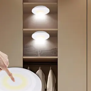 Luz de armário para quarto interior ajustável minimalista anti-reflexo LED branco fosco luz noturna suspensa de parede com bateria