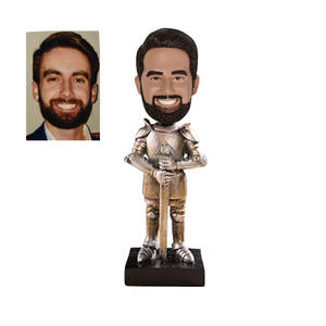 รูปปั้นหัวกลมแต่งเองได้รูปปั้นแบบปรับแต่งได้รูปอัศวินของคุณเอง - Product Image 1