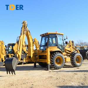 TDER Hersteller 4x4 Bagger lader 3CX 4CX 2,5 Tonnen Bagger lader mit Schaufel 4 in 1 - Product Image 2