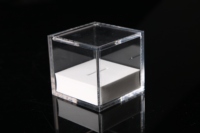 8x8x10 cm boîte acrylique transparente Cube EVA boîte conteneur anti-poussière boîte conteneur de protection