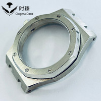 Caja de reloj NH de 41 mm de venta directa de fábrica para movimientos NH34 NH35 NH36 NH38 NH39 NH70, cristal de zafiro, plata AP modificada, al por mayor