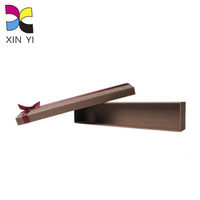 Carton rigide de luxe personnalisé mate fermeture pliante boîte supérieure à rabat parfum noir emballage papier boîte-cadeau avec ruban