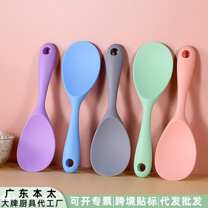 Cuchara de silicona para arroz con cobertura completa, para olla arrocera, uso doméstico, multiusos - Product Image 3