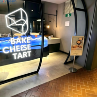 Enseignes lumineuses LED en gros pour entreprises, lettres acryliques éclairées pour publicité extérieure/intérieure, logos de magasins