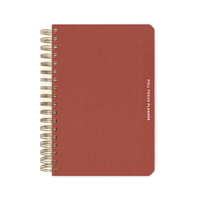 Cahiers avec personnaliser spirale planificateur Adhd islamique non daté étudiant bureau breloques 2025 cadeau laitier filles voyage lin cahiers