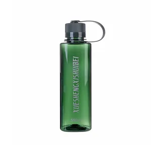 Новый продукт, прозрачная герметичная пластиковая Спортивная бутылка для воды квадратной формы, оптовая продажа, без БПА, 550 мл