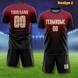 Maillots de football en gros, nouveau design, imprimés et personnalisés, tenues de football pour hommes - F00 - Product Image 1