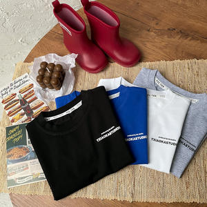 Nouveau T-<span class=keywords><strong>shirt</strong></span> décontracté pour bébé garçon, à manches courtes, imprimé lettres, mode été, vente en gros - Product Image 3