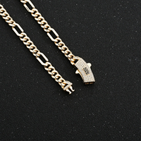 Chaîne en corde à boucle de glace neuve de 6 mm, 8 mm, 10 mm, en laiton de haute qualité, plaquée or 14 carats, bracelet Manaco, collier, bijoux pour hommes et femmes