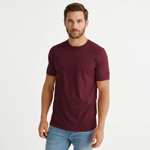 T-shirts de créateurs pour hommes et femmes, 100% coton, tissu peigné formel, coupe ample, imprimés, mode, haute qualité, décontractés, couleur bordeaux - Product Image 1