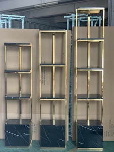 Бетонный стол из нержавеющей стали мебель консольный стол с мраморной столешницей - Product Image 4