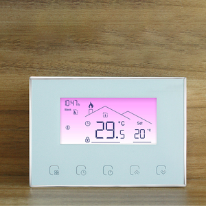Termostato Inteligente Programable <span class=keywords><strong>Beca</strong></span> BHT-8000TN VA con Pantalla Positiva, Alimentación por Batería 220V/24V, Contacto Seco 2A, ABS, para Sala de Estar - Product Image 1