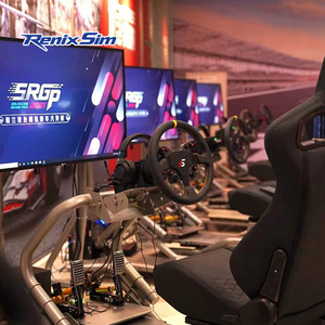 Cockpit de simulation de course automobile Renixsim Game Center 4 Aixs GT Simracing, machine de jeu d'arcade de course automobile, machine de conduite - Product Image 3