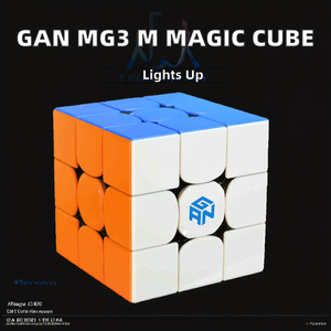 MG3 M Premium Caja de Juguetes Antiestrés <span class=keywords><strong>3x3</strong></span>, Cubos Mágicos Magnéticos Educativos, Juguetes de Rompecabezas de Plástico ABS con Luces Intermitentes para Niños de 5 a 7 Años - Product Image 2