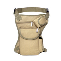 Sac banane imperméable en polyester avec fermeture éclair pour moto, sac de course à la jambe pour unisexe