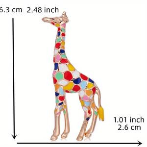 Broche de <span class=keywords><strong>Jirafa</strong></span> Adorable, Accesorios Femeninos, Broches de Animales, Hebilla de Pin, Joyería para Traje de Mujer y Hombre - Product Image 2