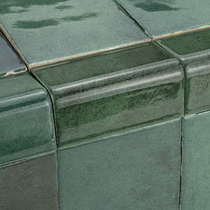 Piastrella Verde Marocco Angolare 4,5 X 10 Cm Spessore 6 Mm Finitura Lucida Bordi Irregolari - Product Image 3