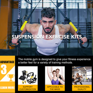 Sangles d'entraînement en nylon pour exercices de <span class=keywords><strong>musculation</strong></span> à domicile Sling Trainer <span class=keywords><strong>Suspension</strong></span> Trainer Set P3 Pro - Product Image 6