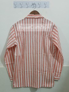 Pijamas de algodón estampado de 2 piezas para mujer, manga larga, cuello vuelto, ropa de dormir informal para primavera - Product Image 6