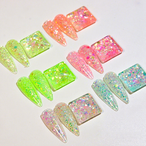 Paillettes holographiques mélangées en vrac pour <span class=keywords><strong>manucure</strong></span>, formes variées, sequins décoratifs pour ongles, directement de l'usine. - Product Image 1