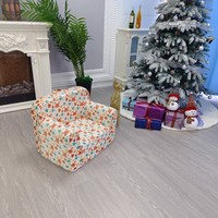 2024 pouf de conception moderne pour enfants confortable motif de crabe doux canapé paresseux ensemble de tissu mignon pour les enfants