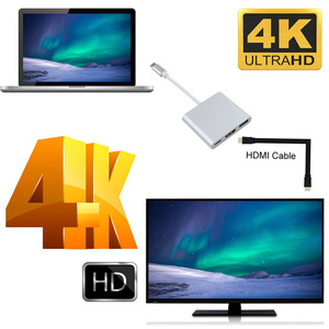 Qualité 3 en 1 USB C vers 4K HDTV avec hub USB3.0 USB C PD Charge <span class=keywords><strong>pour</strong></span> <span class=keywords><strong>Macbook</strong></span> <span class=keywords><strong>Pro</strong></span> <span class=keywords><strong>pour</strong></span> Console de <span class=keywords><strong>jeu</strong></span> Série Autres appareils - Product Image 6