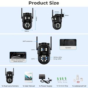 กล้อง IP 1.0 ล้านพิกเซล 720P กล้องทรงกระบอก 4 ล้านพิกเซล เลนส์ 2.8 มม. รองรับเครือข่าย 4G สำหรับการจราจร 100 <span class=keywords><strong>NTR</strong></span> IR 5 พิน กล้องมินิแบบมีสาย มุมมองหลายทิศทาง มุมกว้าง - Product Image 6