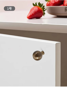 Contemporary 30mm Solid Brass Cabinet <b>Knobs</b> Antique Gold <b>Furniture</b> <b>Handles</b> for Kitchen Dresser Wardrobe Bedroom Drawer Pulls - Product Image 6