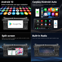 Radio de coche de 7 pulgadas inalámbrica 2 + 32/4 + 64G Carplay reproductor Multimedia de coche 1998-2006 navegación GPS para bmw e46