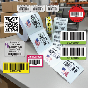Etiqueta Adhesiva de Código de Barras de Alta Definición, Permanente, Impermeable, Personalizada, Entrega Rápida, Etiquetas de Embalaje con Adhesivo Fuerte - Product Image 2