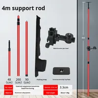 Instrument de nivellement, tige de levage, support télescopique, support de plafond à cardan, niveau laser infrarouge, trépied