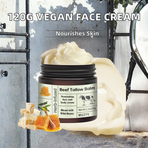 Baume au suif naturel biologique au miel non parfumé, crème végétalienne pour le visage et le corps, lotion à base de plantes pour usage domestique - Product Image 4