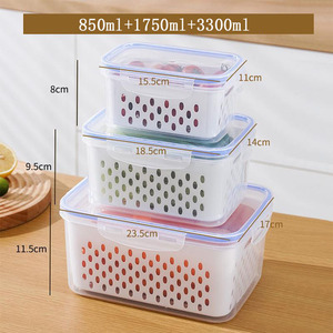 Hyri cống giỏ lưu trữ hộp cống tươi giữ Hộp tủ lạnh đặc biệt Silicone con dấu trái cây và rau tươi hộp - Product Image 2