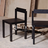 Chaises de salle à manger design vintage scandinave Tranche de pizza en écorce d'arbre solide de style rétro pour la maison, l'hôtel, le restaurant ou les loisirs