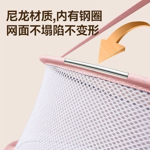 Fully enclosed multi-layer drying <b>rack</b> for <b>clothes</b>, socks, and shoes; dry goods drying mesh bag with lid; foldable. - Product Image 5