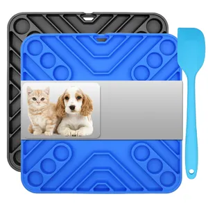 Hot Sales pet products Dog Lick mat Food Grade Silicone Dog Slow Feeder Pets Licking Mat Pad