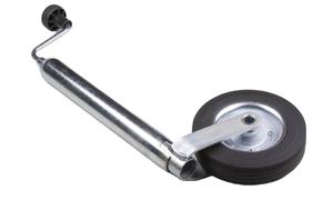 Ruota di supporto per <span class=keywords><strong>fantino</strong></span> Extra resistente per rimorchi o roulotte 48mm ruota in gomma in acciaio al carbonio solido con manovella nuova condizione - Product Image 2