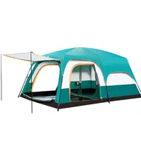 High Quality Custom 8-10 Person Big Tent Camping Waterproof 2 Bedrooms Family Large Outdoor Tent Camping