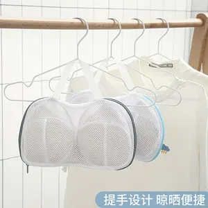 Bra Washing Bags For Laundry Mesh Women Brassiere Underwear Wash Bags With Handle Zipper For Delicate Lingerie Washing Machine