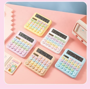 Coloré calculer 12 chiffres grandes clés <span class=keywords><strong>calculatrice</strong></span> mécanique de bureau mignon comptable <span class=keywords><strong>calculatrice</strong></span> <span class=keywords><strong>financière</strong></span> jumbo de bureau - Product Image 3